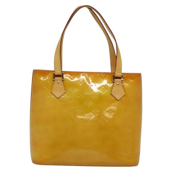 LOUIS VUITTON Monogram Vernis Houston Hand Bag Beige M91004 - Picture 2 of 16